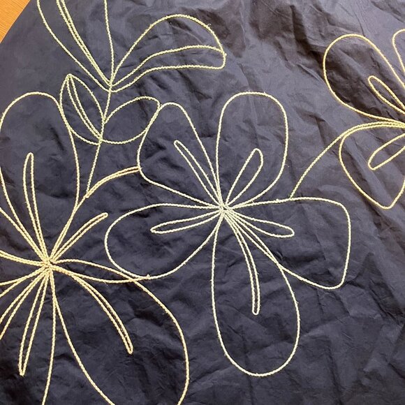 Parker Wen Blue Embroidered Maxi Skirt Size M - Picture 3 of 8